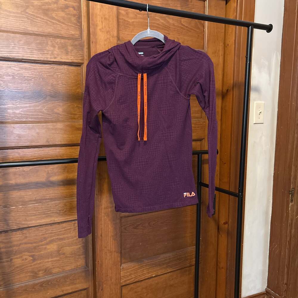 Fila Sport Ladies' Training Funnel Neck Hoodie Purple Size XS